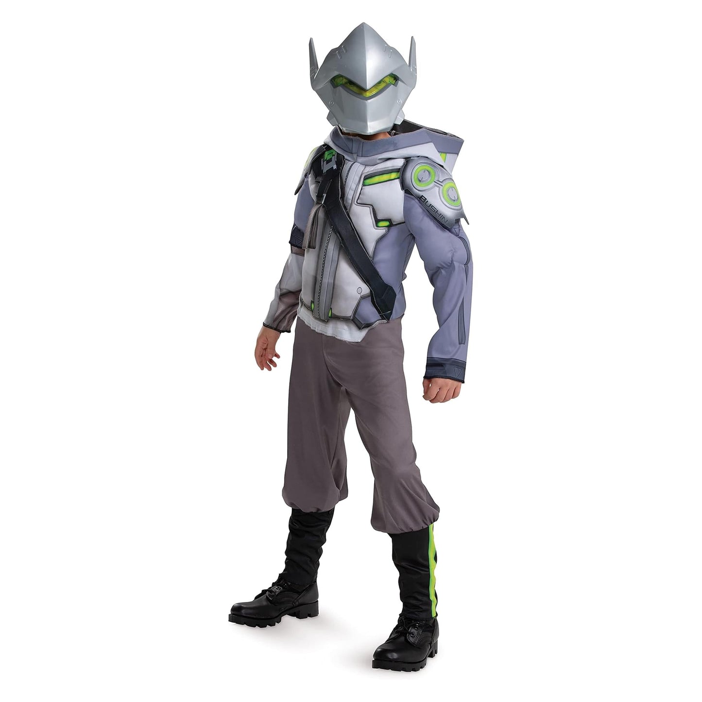 Overwatch Genji Deluxe Child Muscle Costume | Medium (7-8)
