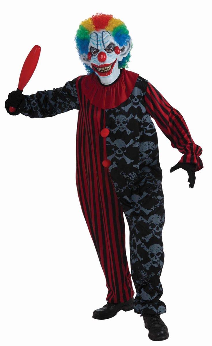 Creepo the Clown Jumpsuit Costume Adult Standard