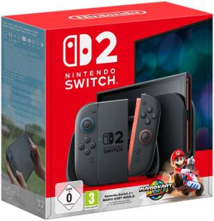 Switch 2 Console Black + Mario Kart World