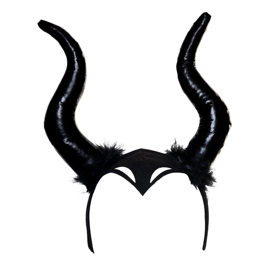 Evil Queen Headband with Attached Horns Adult Costume Accessory