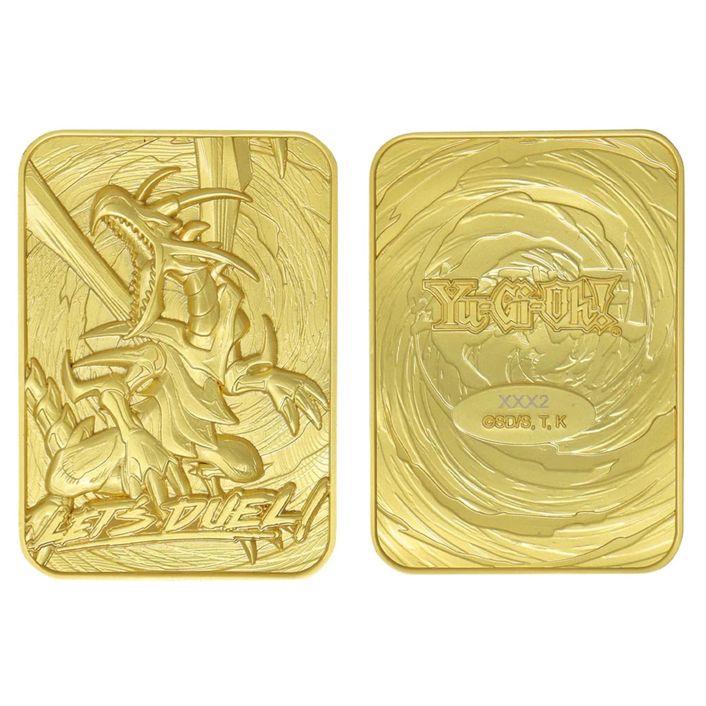 Yu-Gi-Oh! Limited Edition 24k Gold Plated Metal Card | Red Eyes B. Dragon