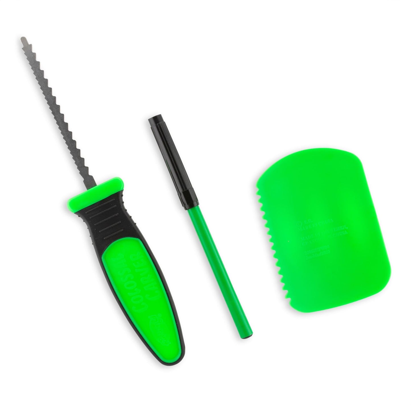 E.L.Stitch Face Pumpkin Carving Kit | Green