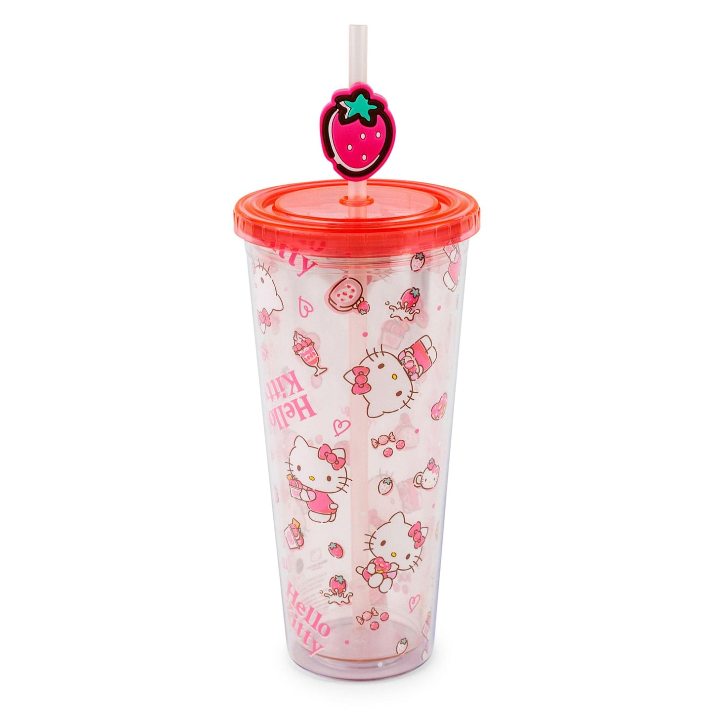 Sanrio Hello Kitty Strawberry Sweets Carnival Cup With Lid | Holds 24 Ounces