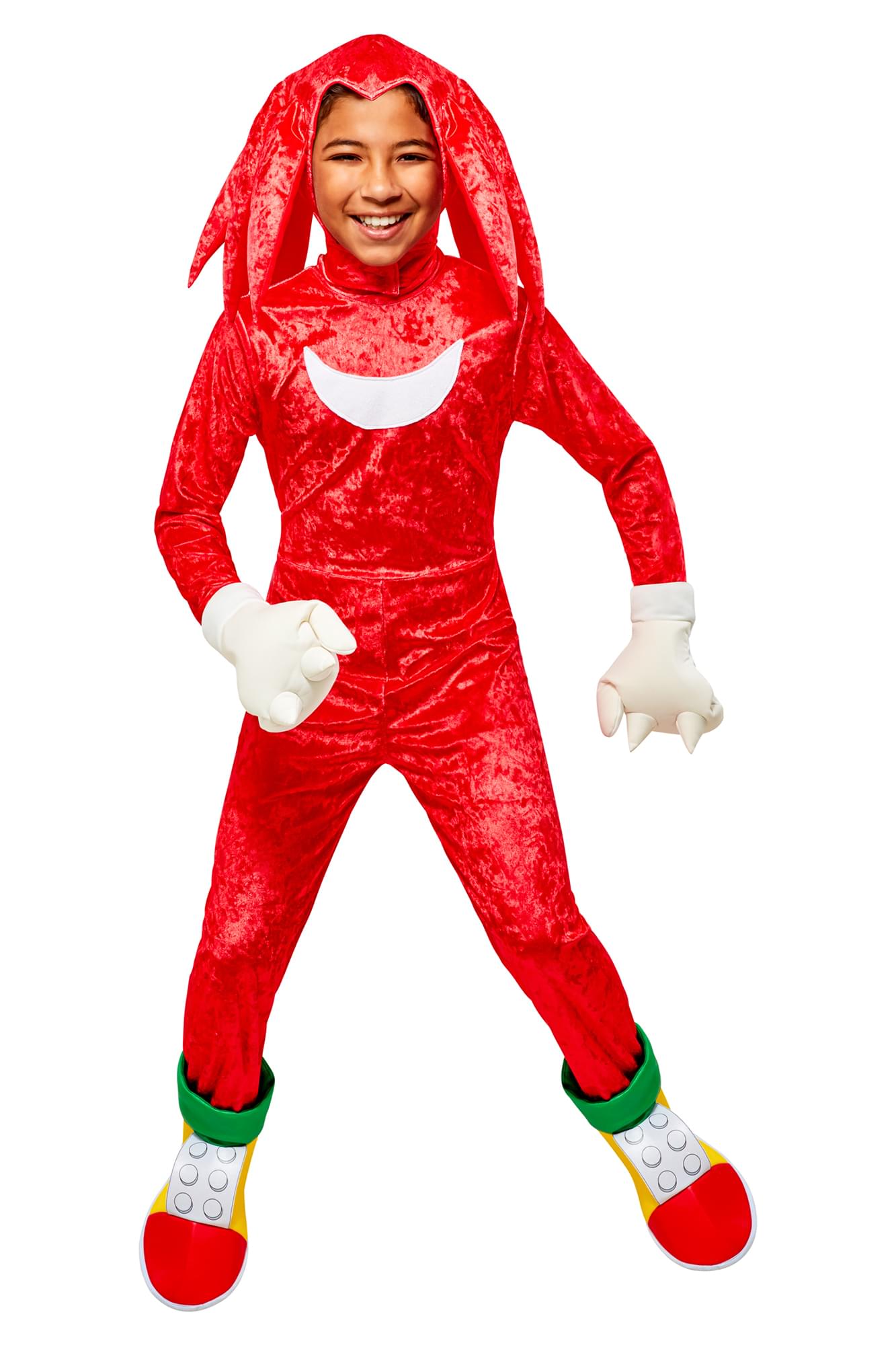 Sonic the Hedgehog Knuckles Deluxe Boy's Costume | Medium
