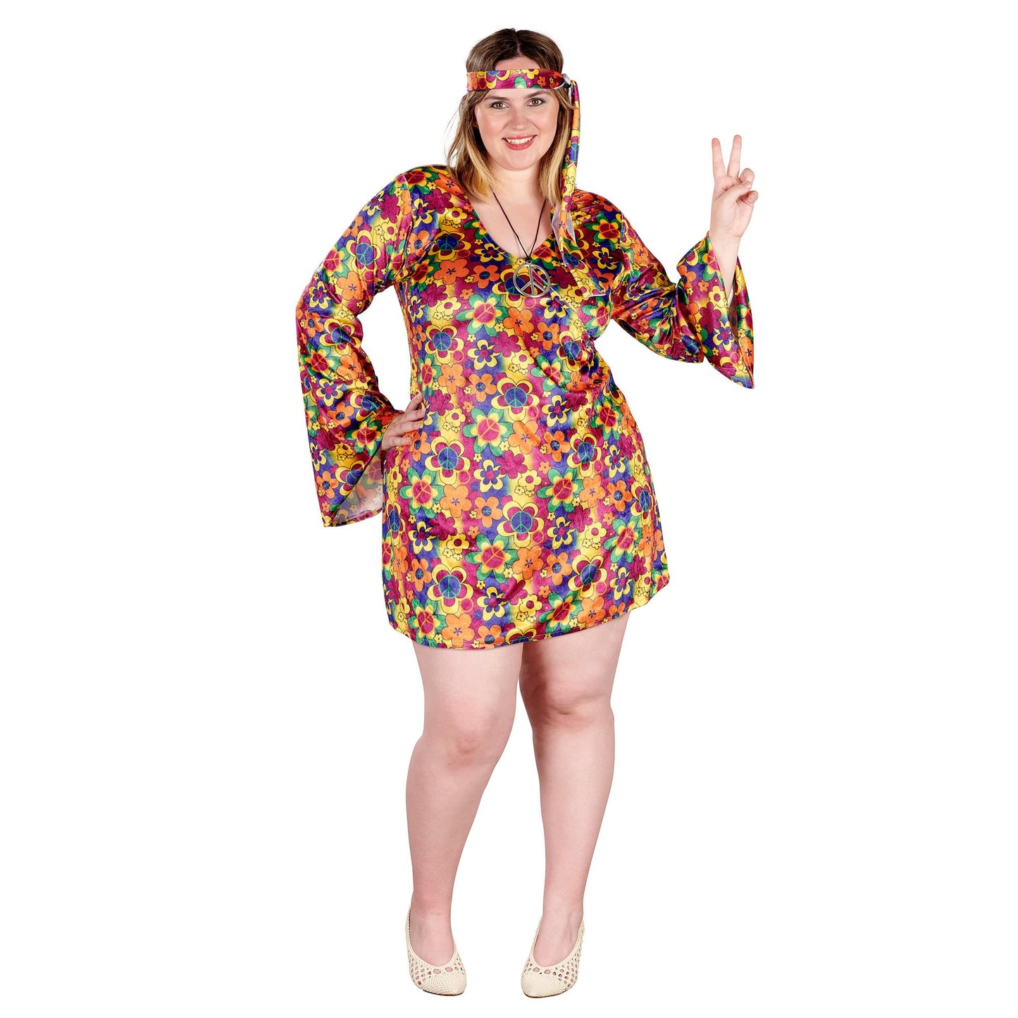 Female Hippy Women's Plus Size Costume | 3XL