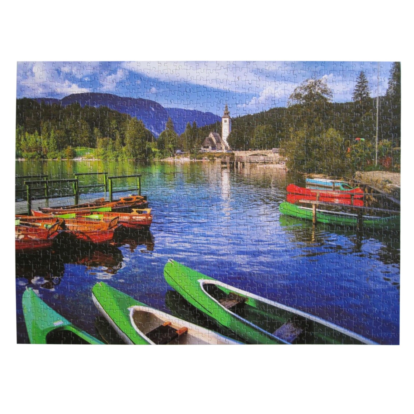 PuzzleWorks 1000 Piece Jigsaw Puzzle | Lake Bohinj