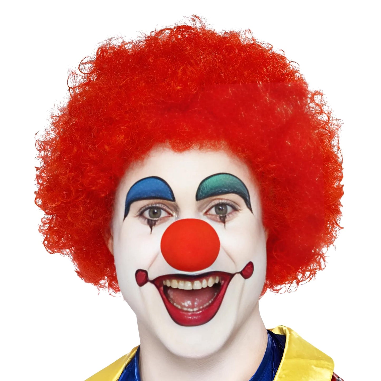 Clown Afro Bright Red Wig