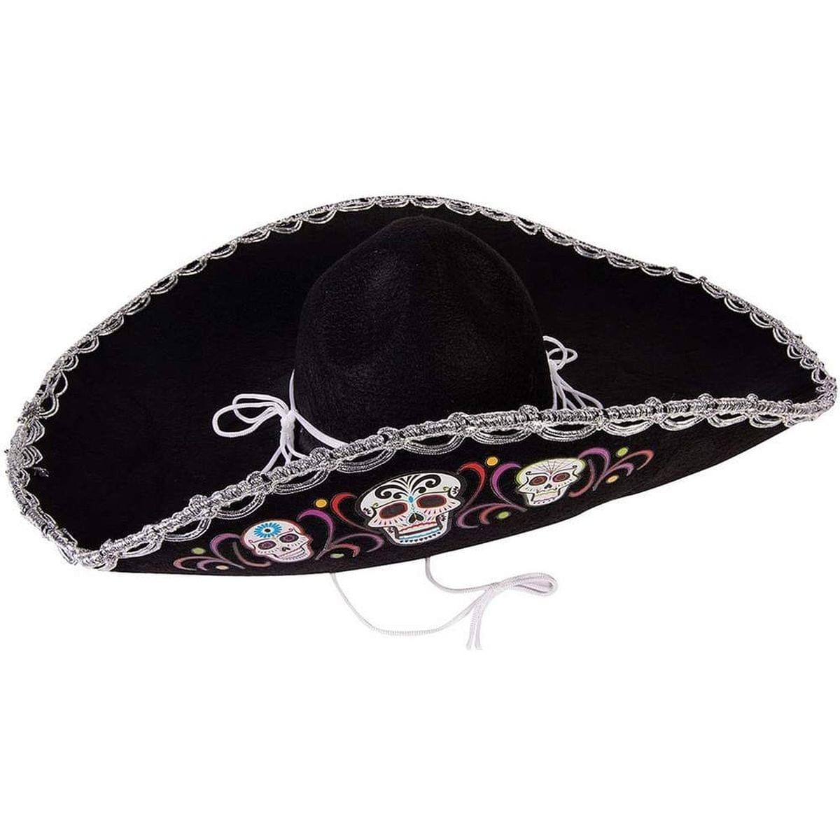 Day of the Dead Deluxe Costume Sombrero