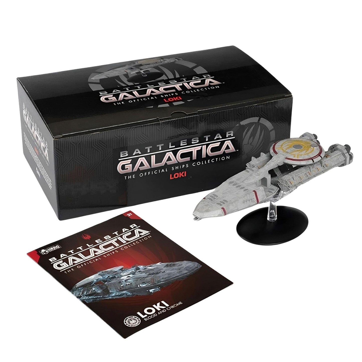 Eaglemoss Battlestar Galactica Ship Replica | Loki (Blood & Chrome)