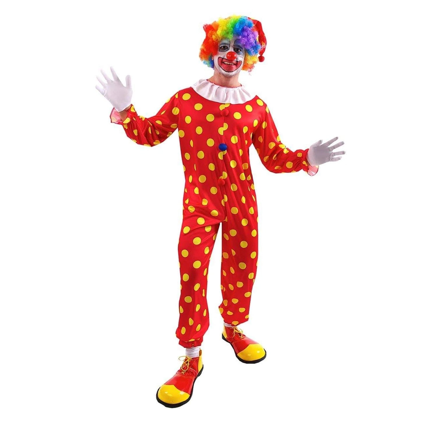 Bobbles The Clown Adult Costume, Standard
