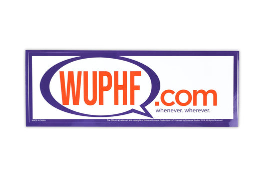 The Office WUPHF.com Sticker | 8.25x2.75 Inch
