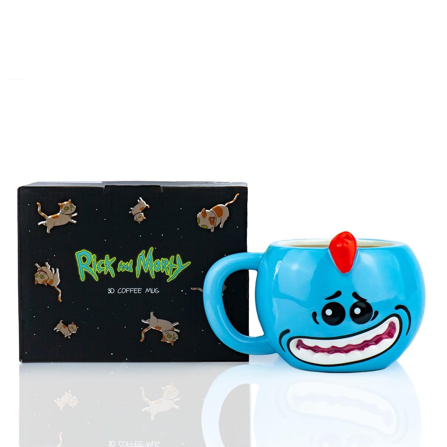 Rick And Morty Meeseeks Molded Mug 16 Ounces