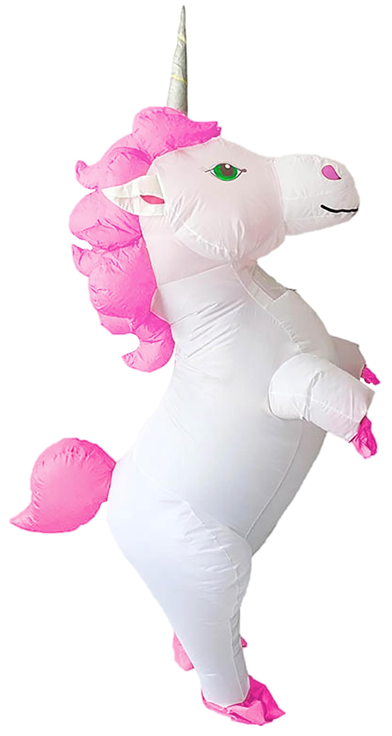 Magical White Unicorn Inflatable Adult Costume | Standard