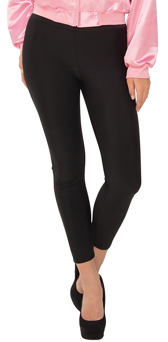 Grease Ladies Black Stretch Leggings Costume Adult Small