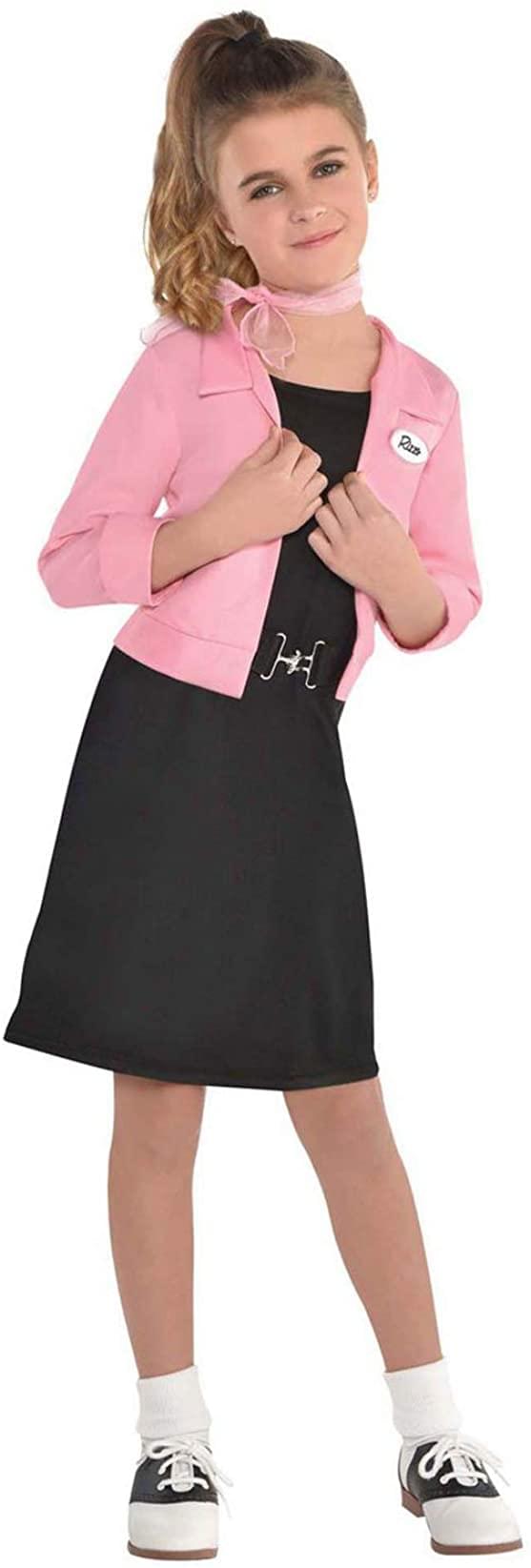 Grease Pink Ladies Costume | Child Small
