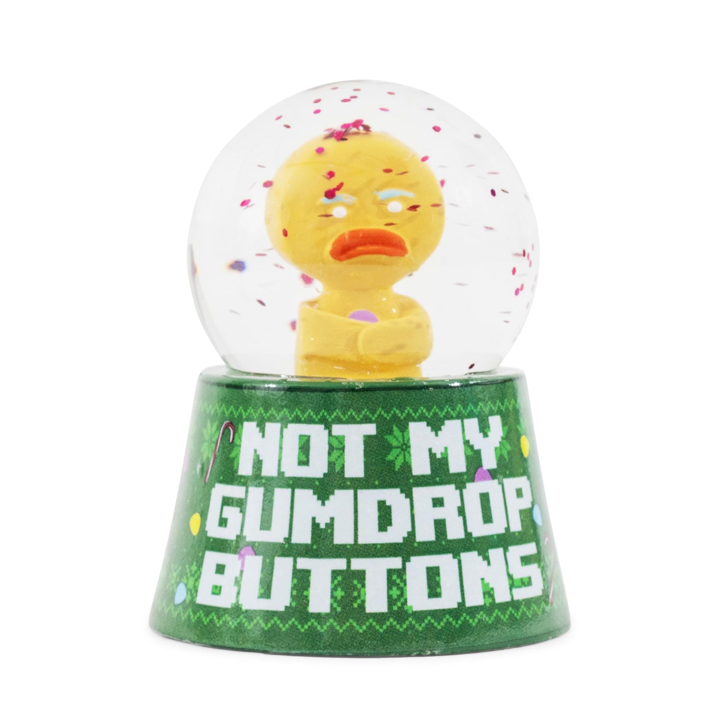 Shrek Gingy "Not My Gumdrop Buttons" Mini Light-Up Snow Globe | 3 Inches Tall