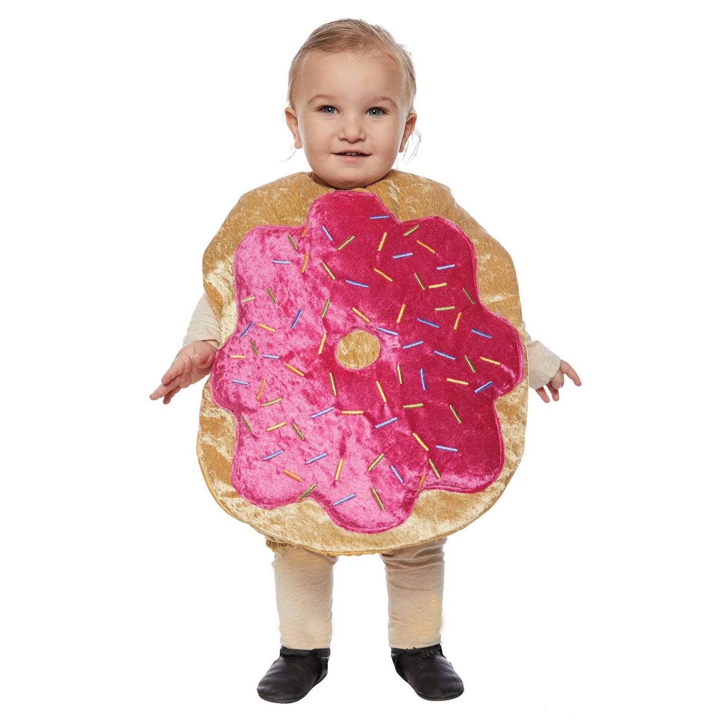 Pink Donut Belly Plush Baby Costume - Medium