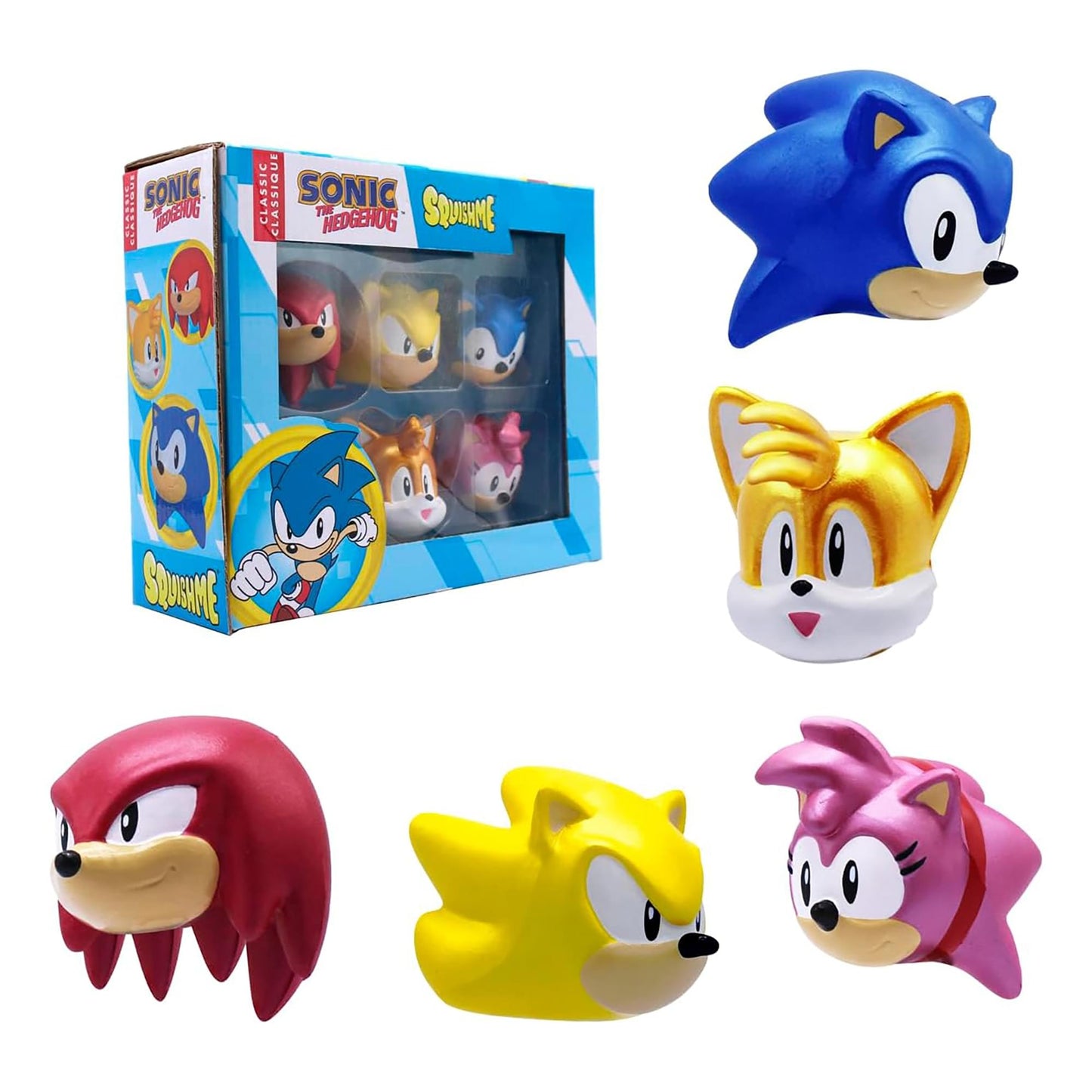Sonic the Hedgehog 5 Piece SquishMe Collectors Box