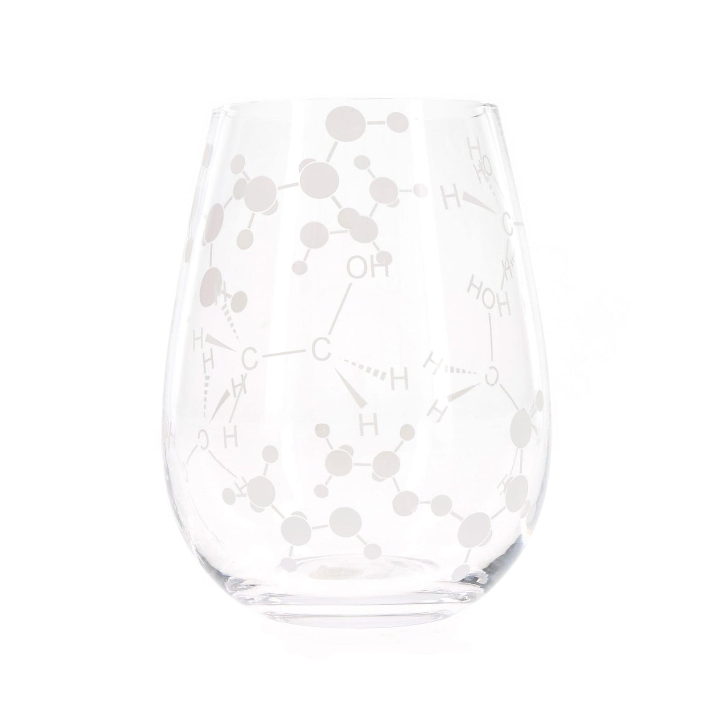 Chemistry Themed 21oz Stemless Wine Glass