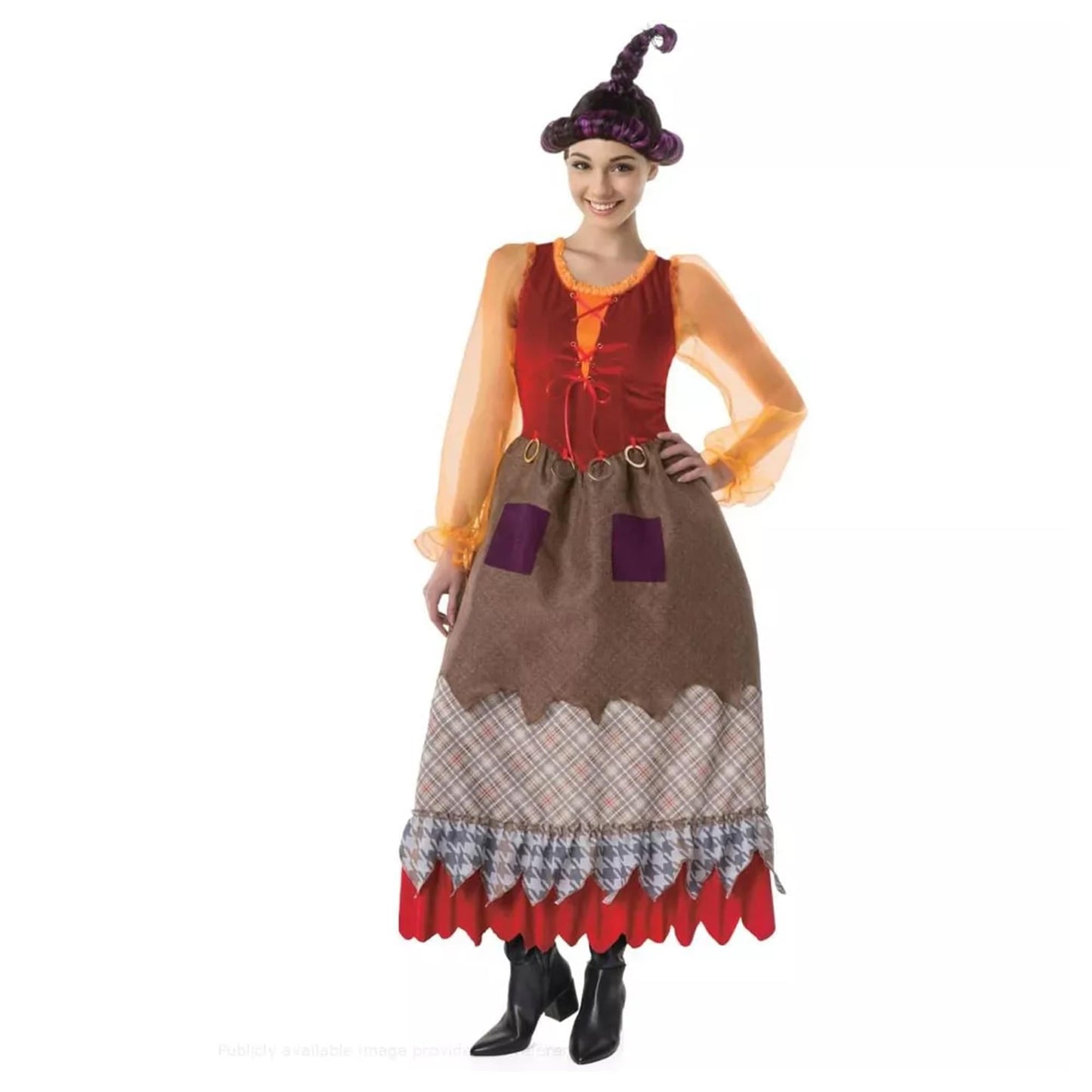 Salem Goofy Witch Hocus Pocus Inspired Adult Costume | Large 14-16