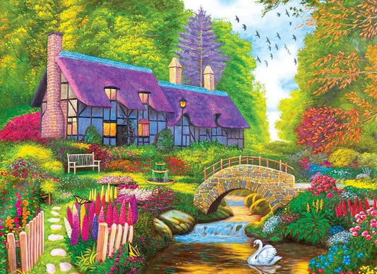Secret Cottage by Vivienne Chanelle 1000 Piece Jigsaw Puzzle