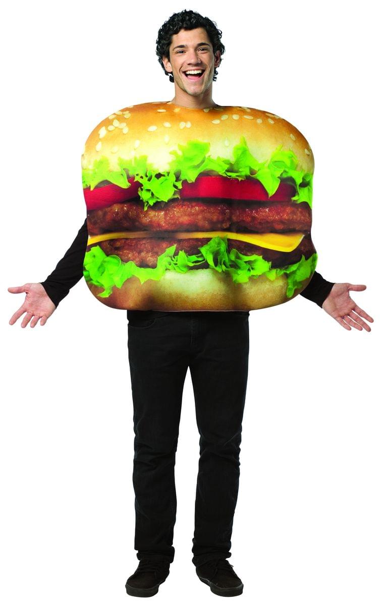 Get Real Cheeseburger Costume Adult One Size Fits Most
