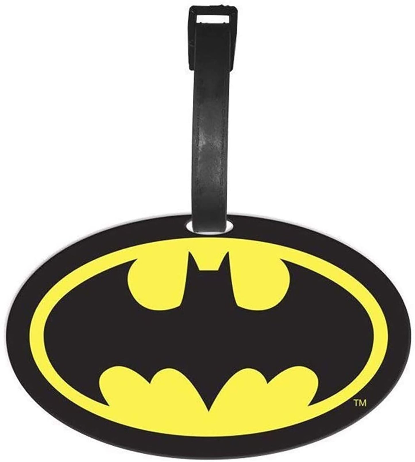 DC Comics Batman Logo Travel Luggage Tag With Suitcase ID Card Label