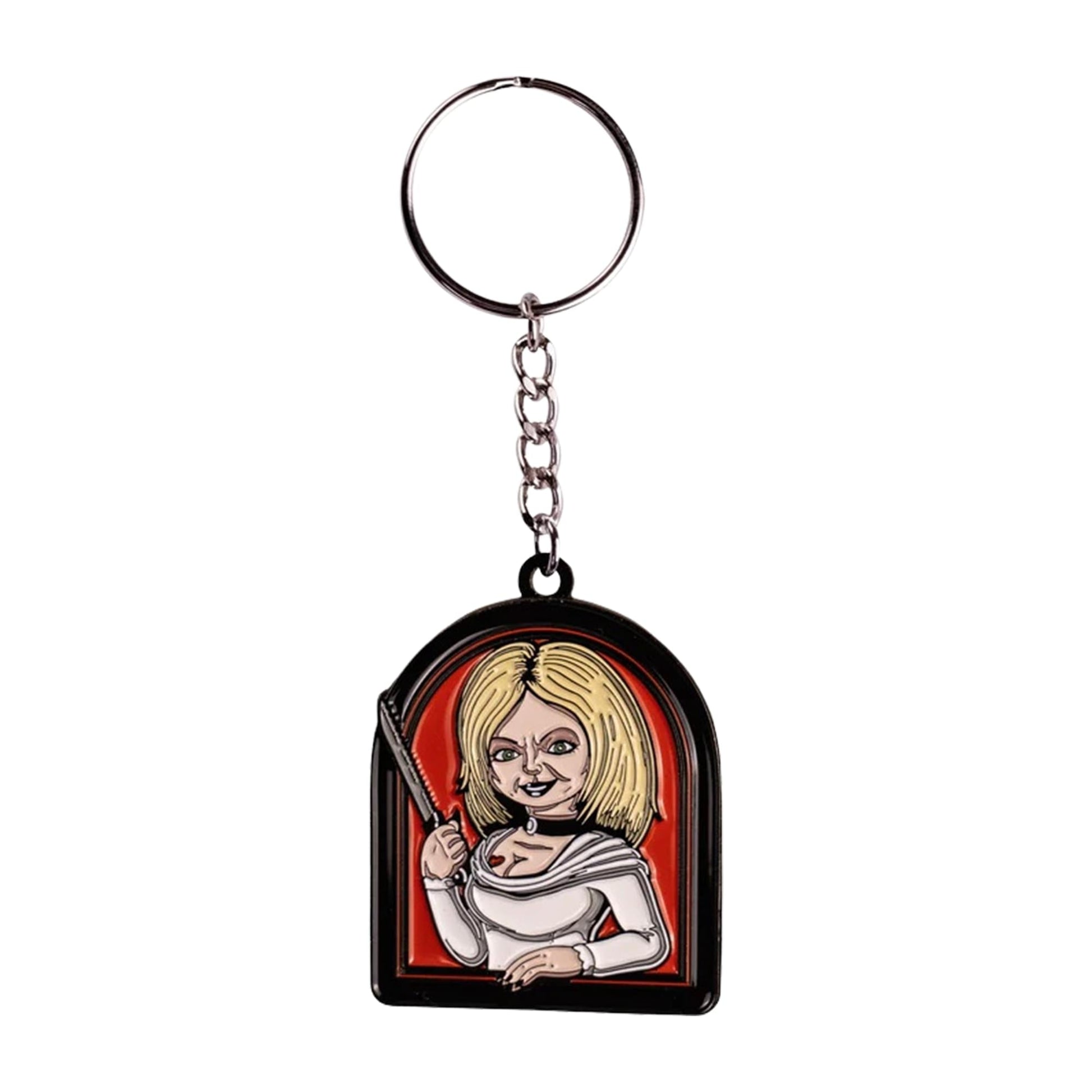 Child's Play Seed of Chucky Tiffany Enamel Keychain