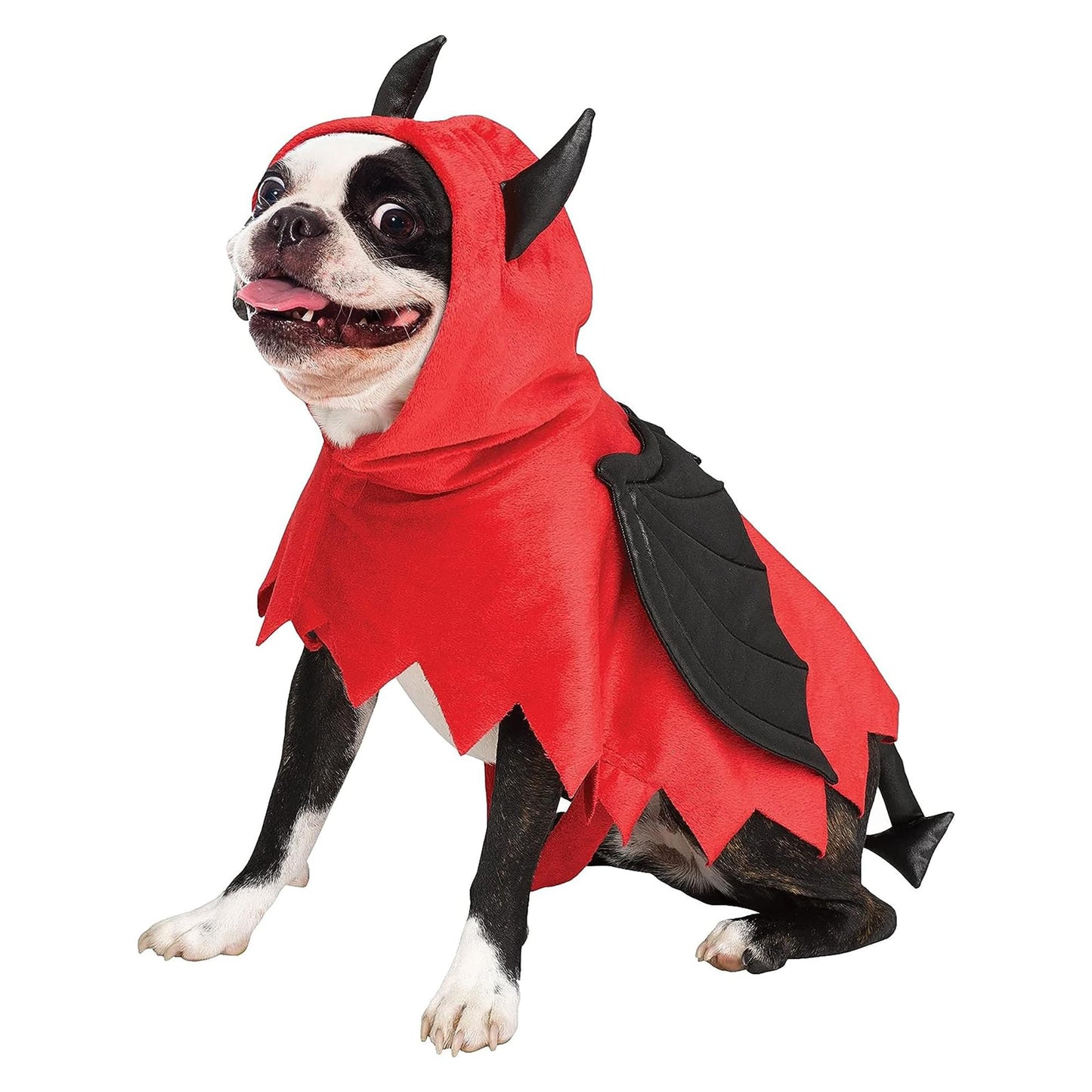 Devil Doggie Poncho Pet Costume | Small/Medium