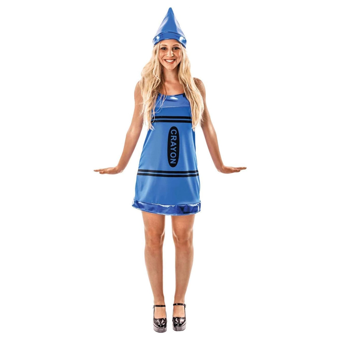 Blue Crayon Women's Dress Costume Large