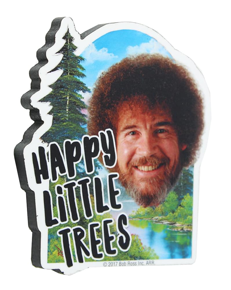 Bob Ross 3" Funky Chunky Magnet: Happy Little Trees