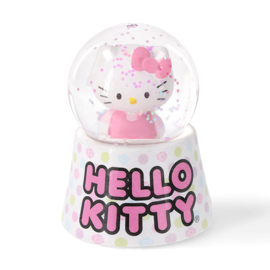 Sanrio Hello Kitty Polka Dots Mini Light-Up Snow Globe | 3 Inches Tall