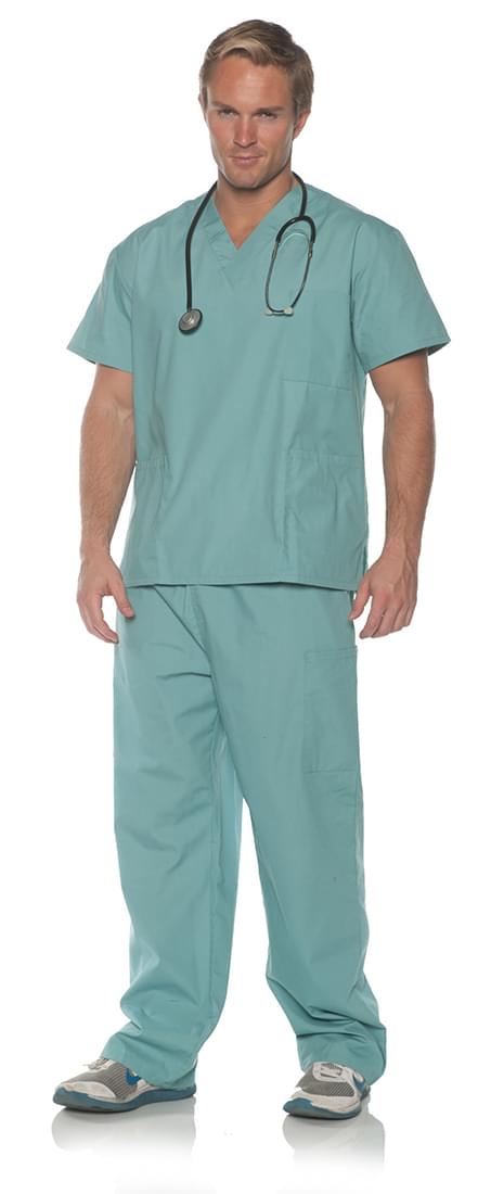 Surgery Scrubs Adult Costume, One Size