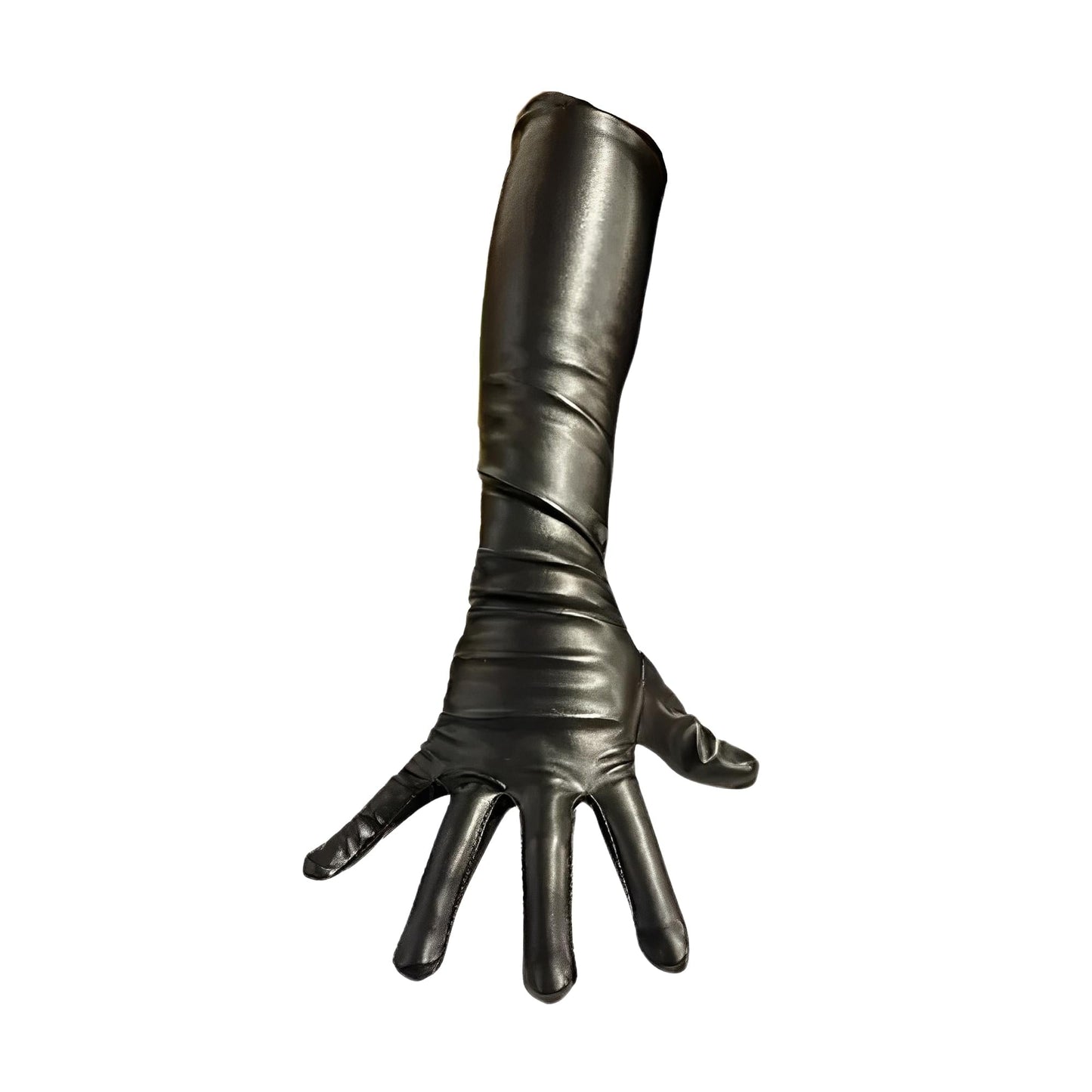 Over-The-Elbow 23 Inch Leatherlike Adult Costume Gloves | Black