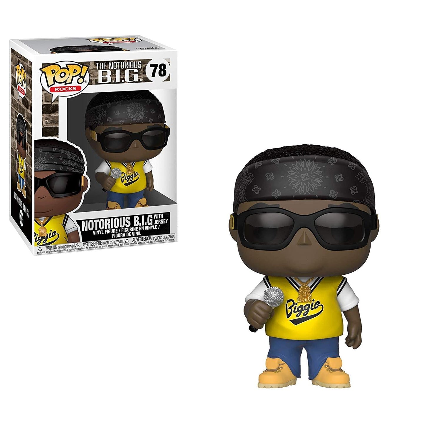 Funko POP Rocks Vinyl Figure - Notorious B.I.G. In Jersey