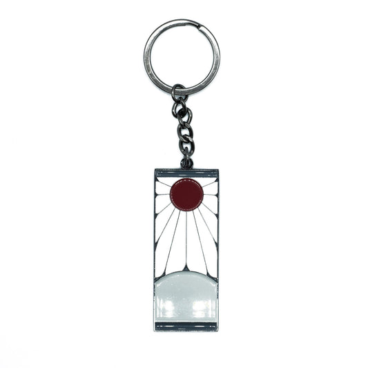 Demon Slayer Tanjiro Kamado Hanafuda Metal Pendant Keychain