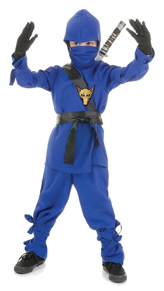 Ninja, Blue Child Costume: Medium