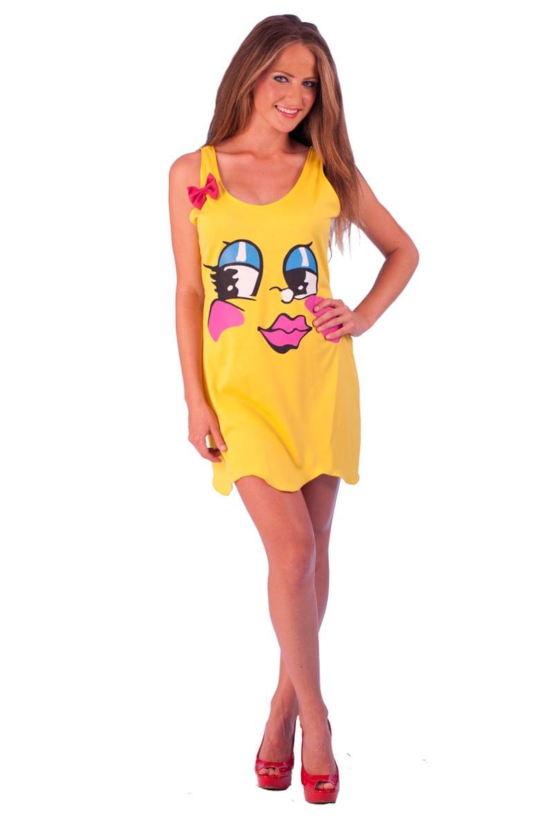 Ms. Pac-Man Character Teen Tank Dress Teen