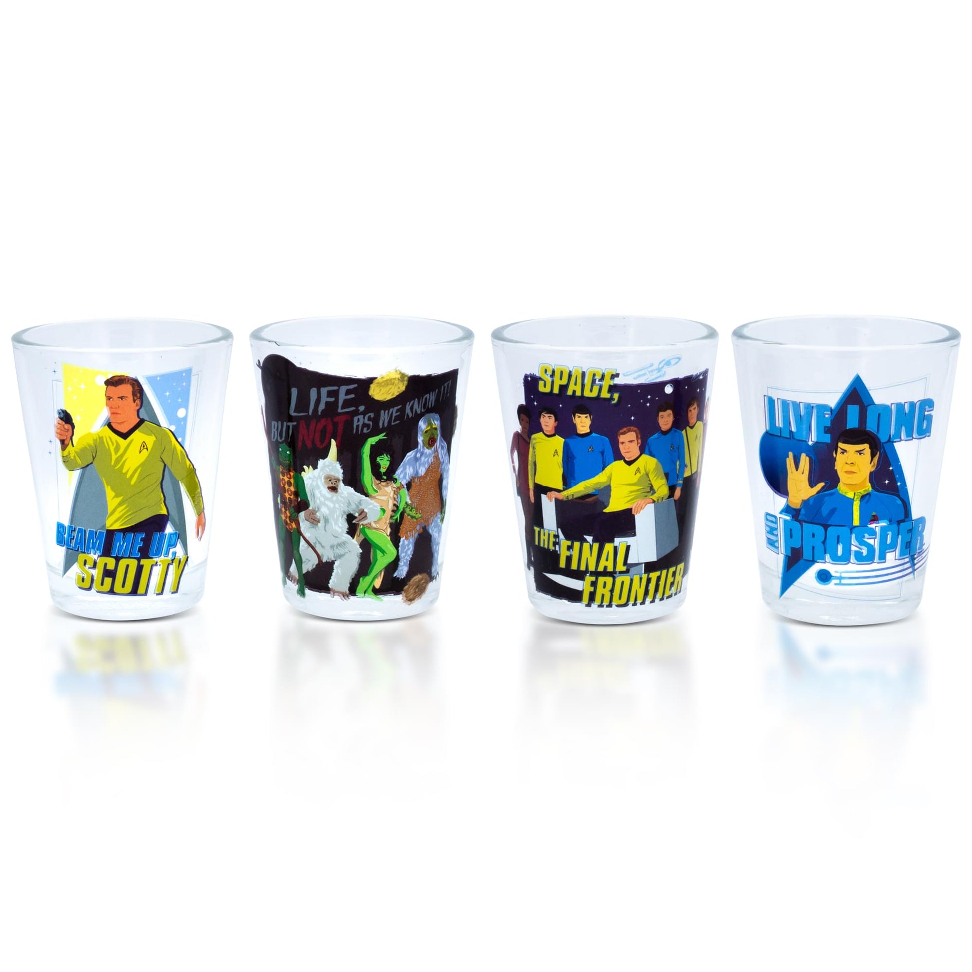 Star Trek: The Original Series 2-Ounce Mini Shot Glasses | Set of 4