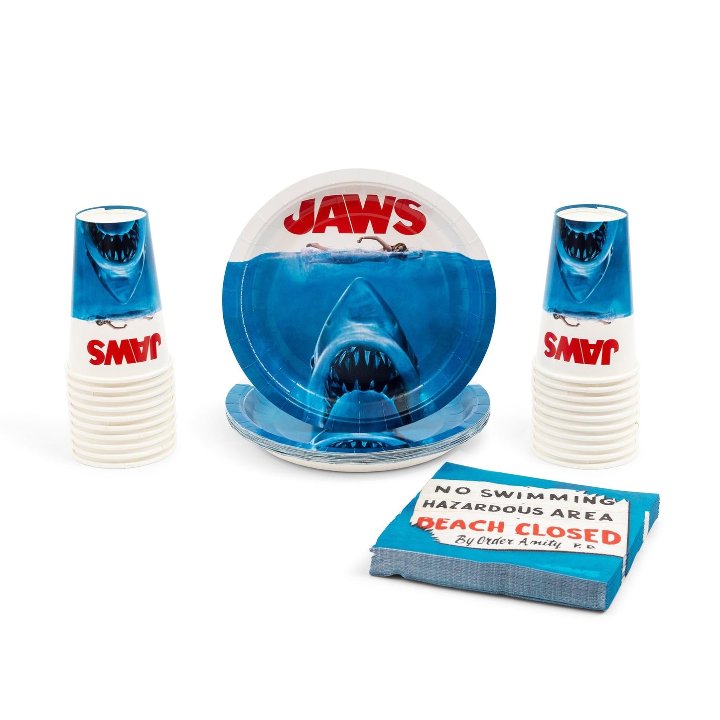 Jaws 60-Piece Party Tableware Set