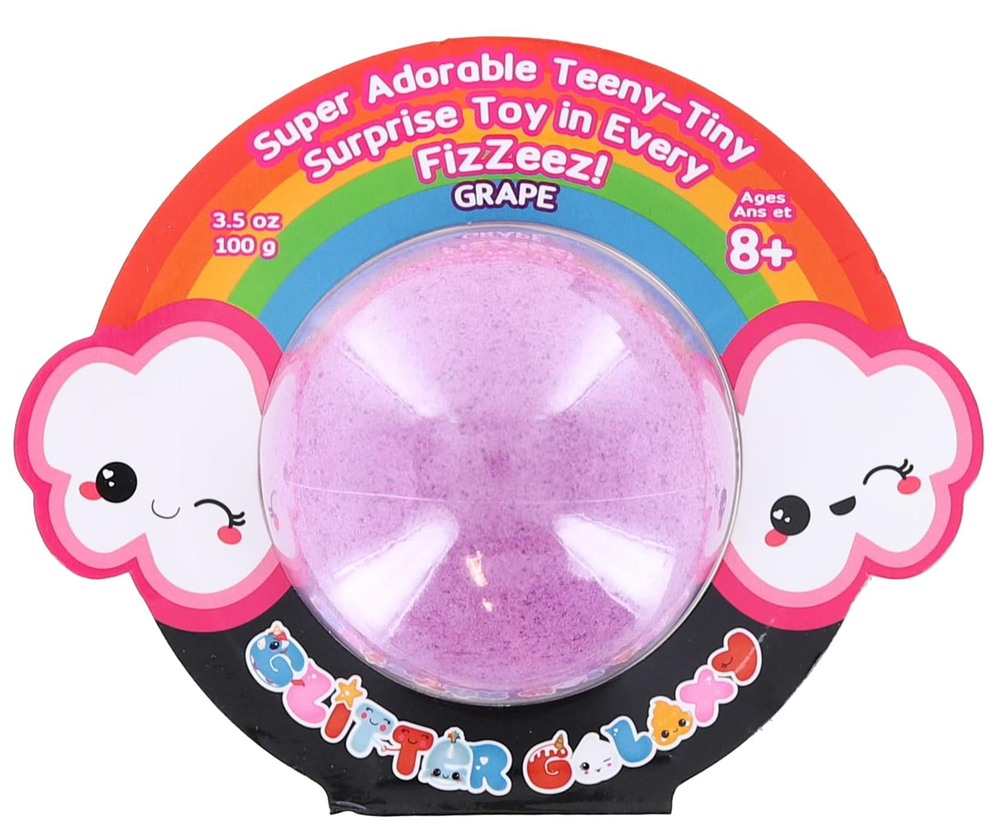 Glitter Galaxy FIZZEEZ Super Adorable Teeny-Tiny Surprise Toy | Grape