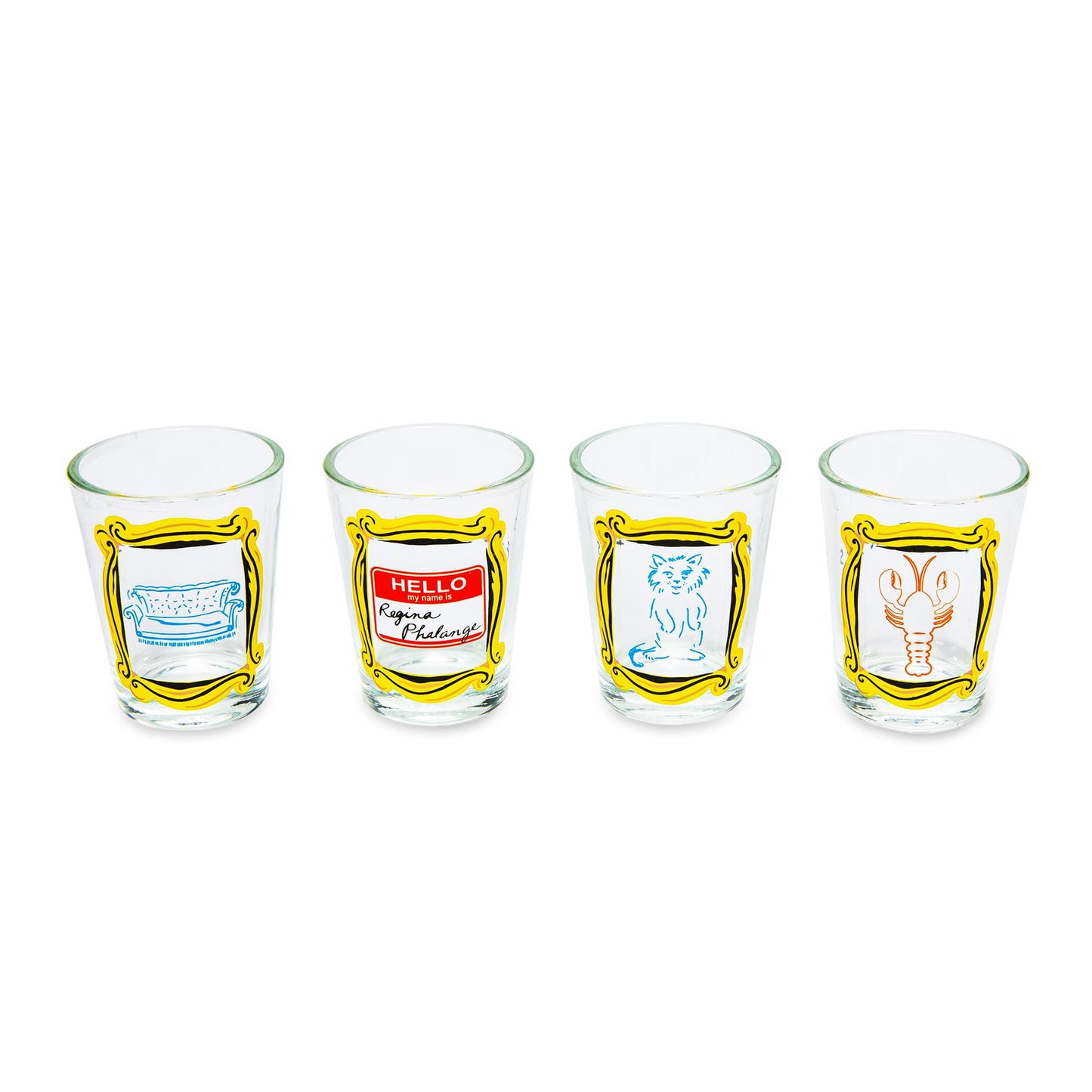 Friends Framed Icons 1.5-Ounce Mini Shot Glasses | Set of 4