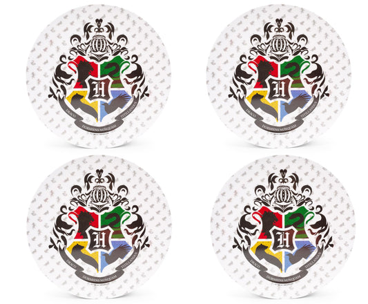 Harry Potter Hogwarts Crest 10-Inch Melamine Dinner Plates | Set of 4