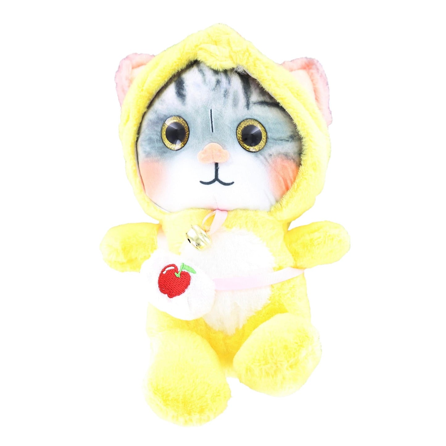 3D Lovely Cat 10 Inch Plush Collectible | Yellow