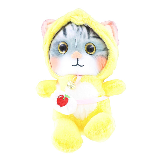 3D Lovely Cat 10 Inch Plush Collectible | Yellow
