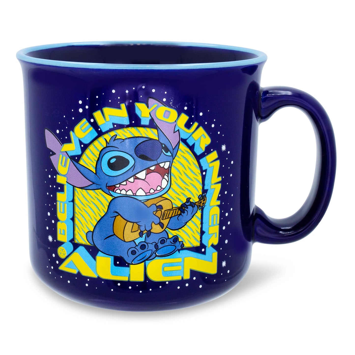 Disney Lilo & Stitch "Believe In Your Inner Alien" Camper Mug | Holds 20 Ounces