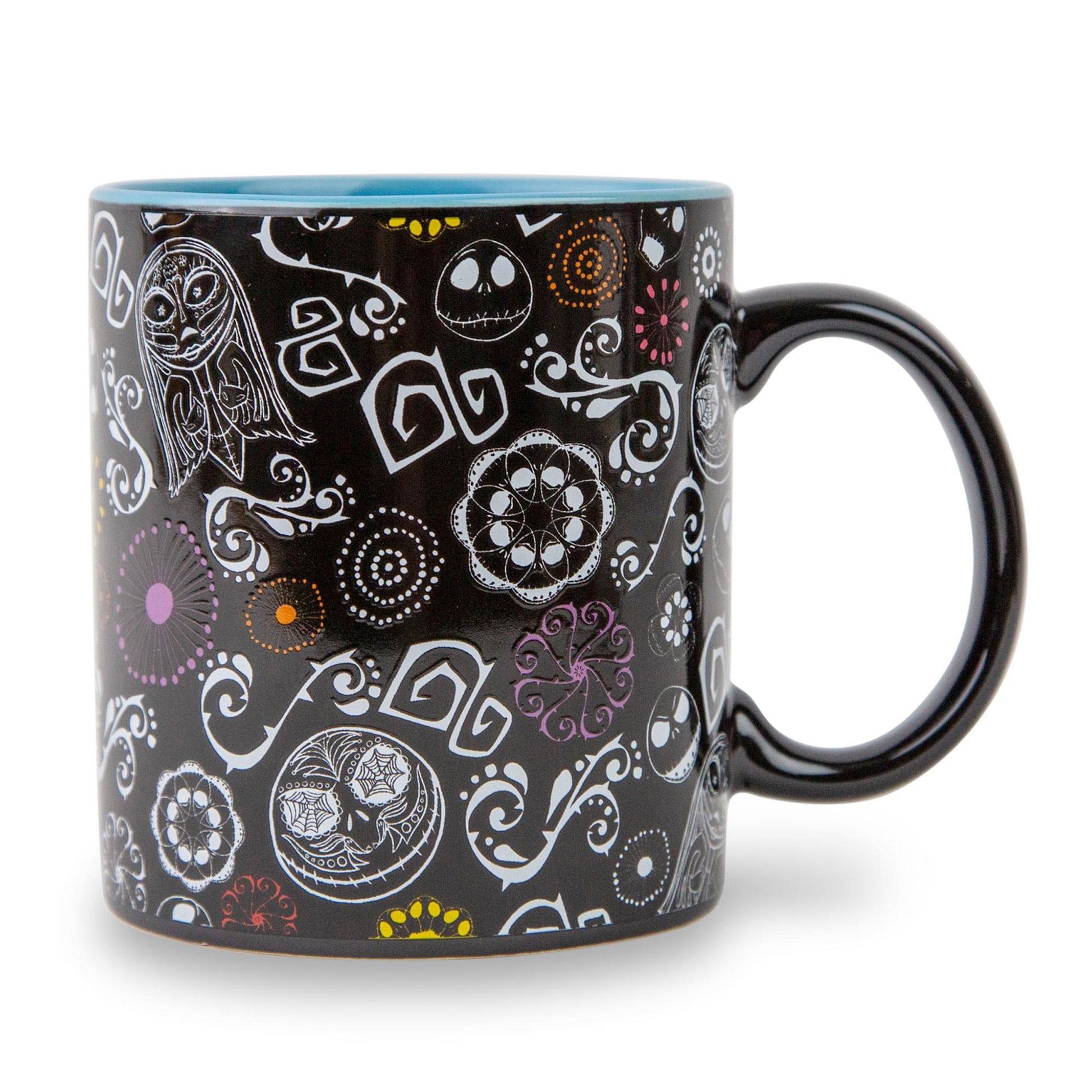 Disney The Nightmare Before Christmas Sugar Skulls Ceramic Mug | Holds 20 Ounces
