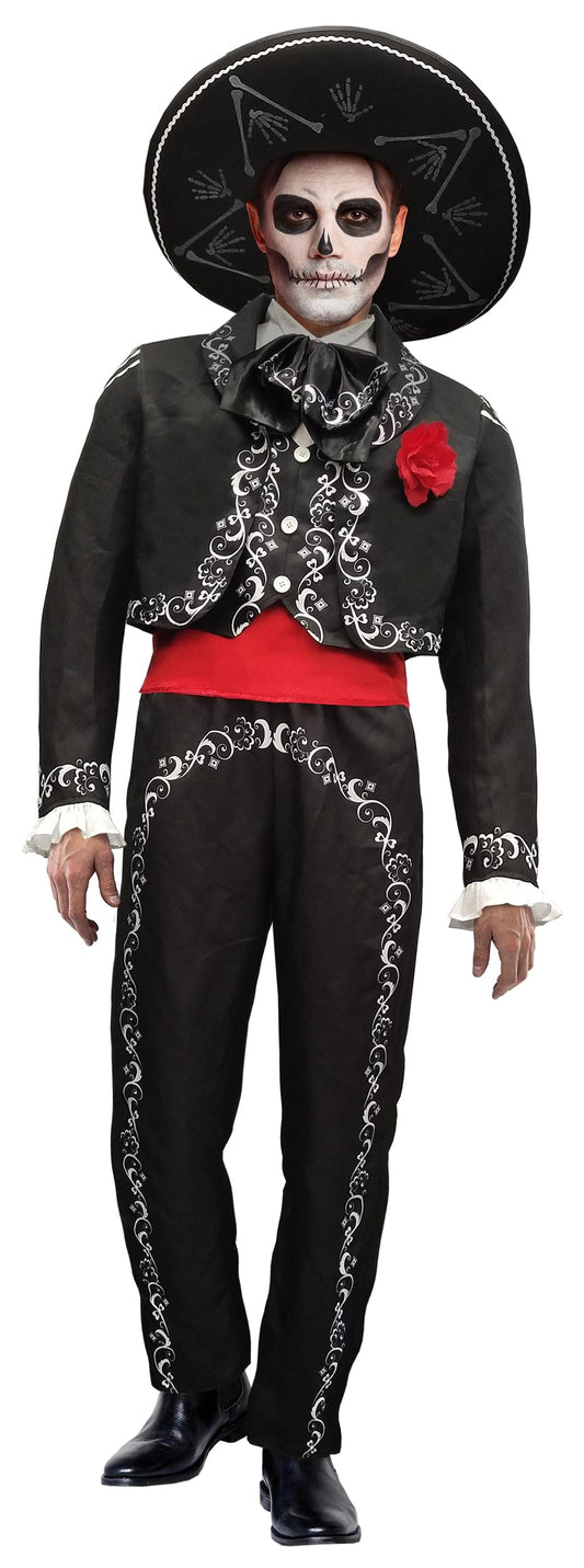 Dia De Los Muertos Day of the Dead Adult Costume | Large