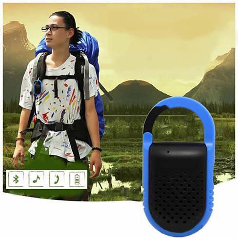 Color: Blue - Clip N Go Bluetooth Speaker and Handsfree Speakerphone