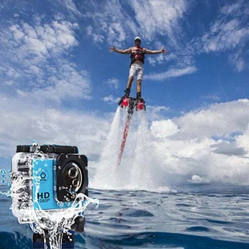 Color: Yellow - All PRO Action Sports Camera With 1080P HD And WiFi 18 PCS Of Accessory Included